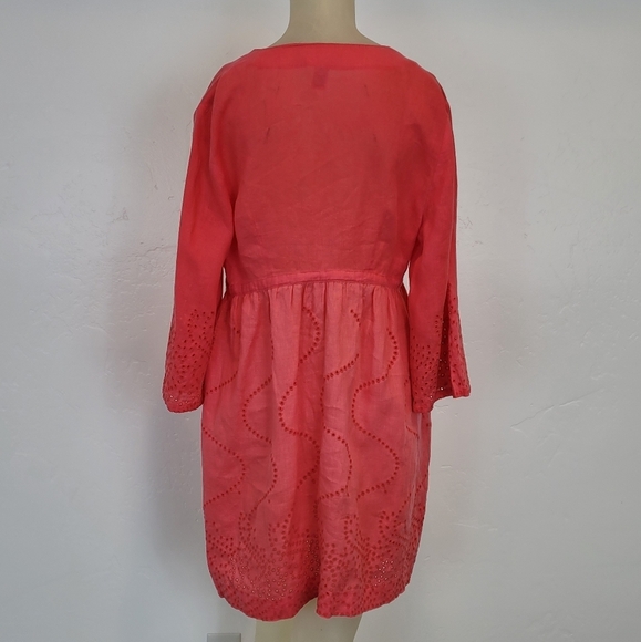 DVF Soleil swim linen coral cover up - Picture 7 of 8